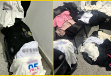 „Făcături” de haine, confiscate de polițiști dintr-un magazin din Târgu Jiu