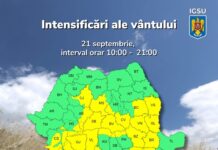 Vânt puternic în mai multe regiuni ale țării. IGSU, avertisment pentru populație